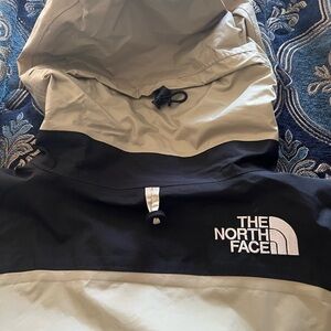 The North Face Black and Cream Hooded Jacket